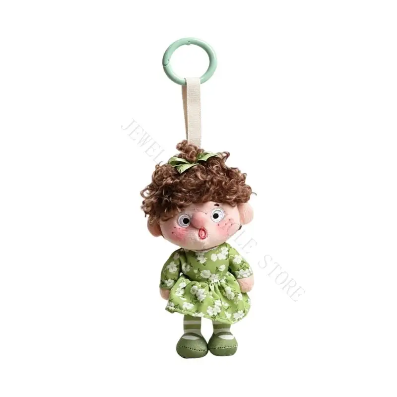 R7UF Plush Doll Toy Keychain with Soft Bag Charm for Keys, Handbags, Backpacks