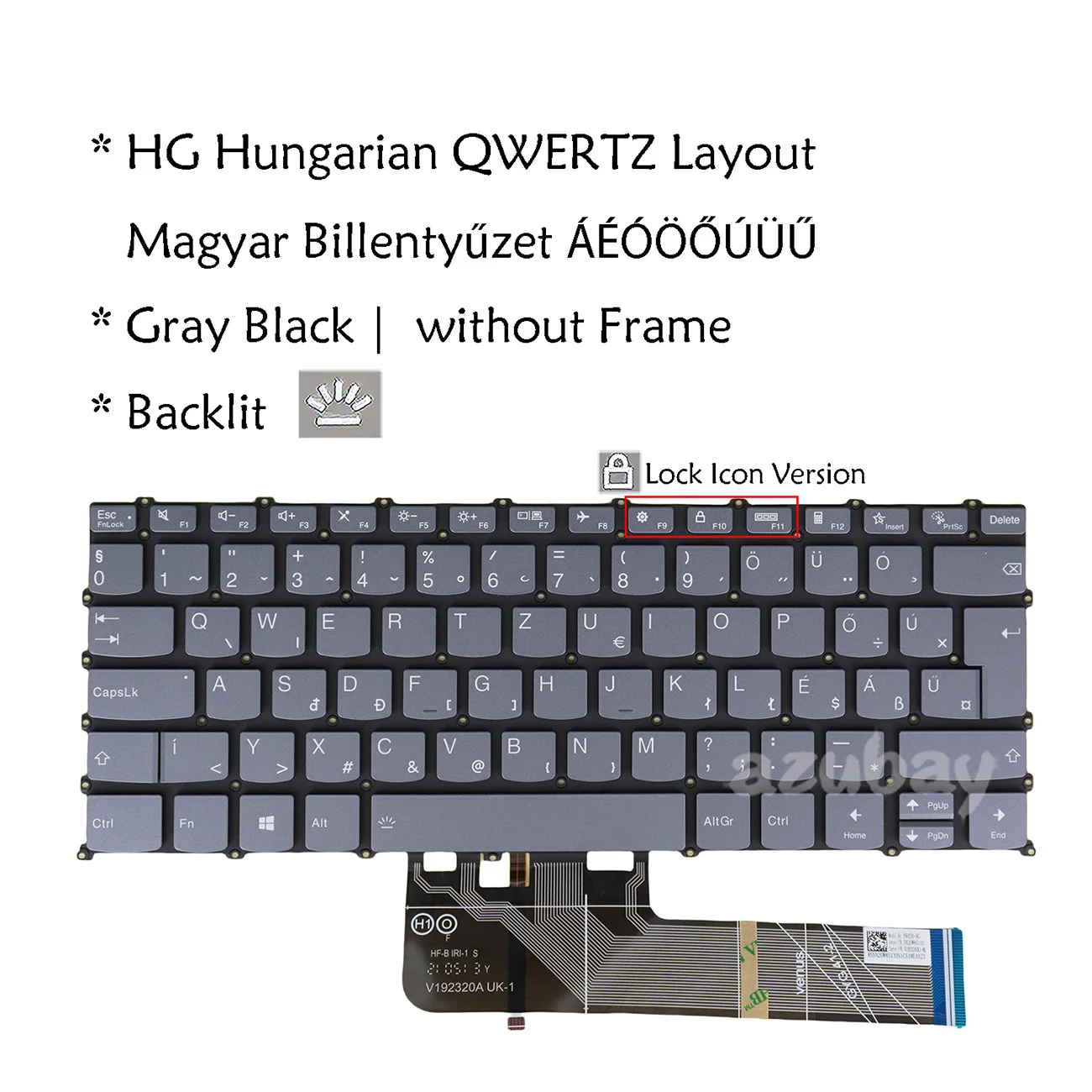 Teclado retroiluminado Magyar húngaro para Lenovo Flex 5-14ARE05 5-14IIL05 5-14ALC05 5-14ITL05 5-14ALC7 5-14IAU7 7-14IAU7 5-14IRU8