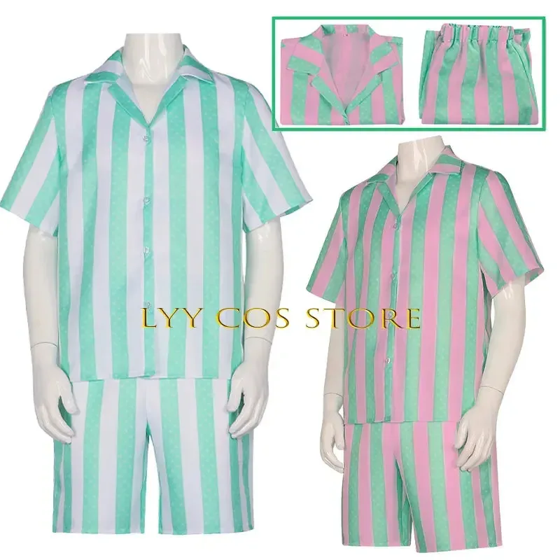 

Carson Ken Cosplay Costumes Anime Men Shirt Pants Outfit Ken Sand Shorts Halloween Party Cosplay Costume