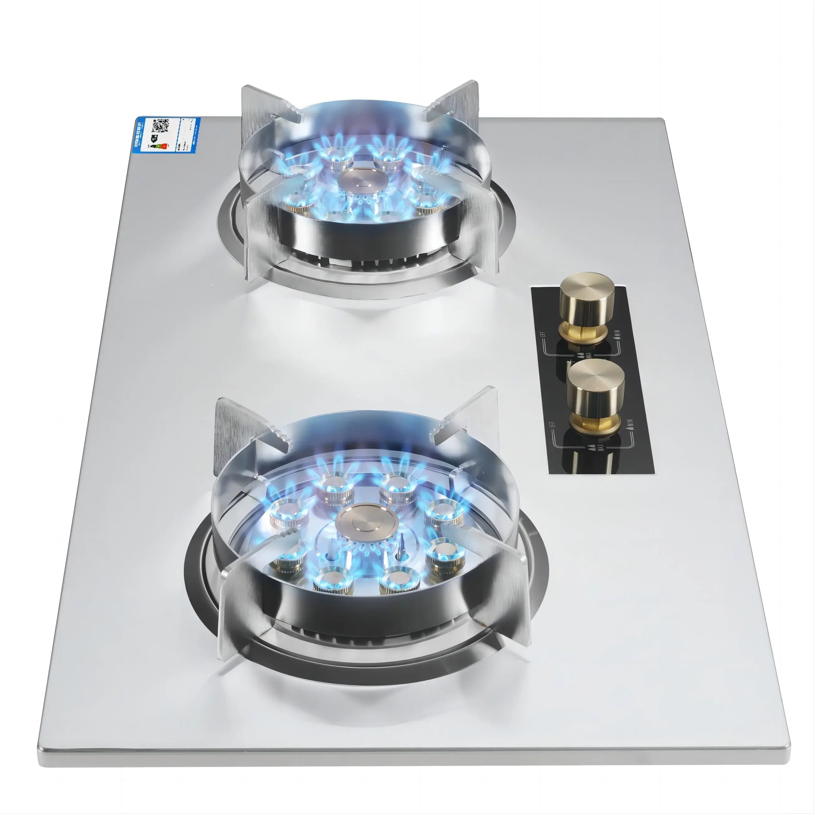 Built-in Stainless Steel ALK Table Top with Timer Cooktop Gas Stove for Kitchen Household