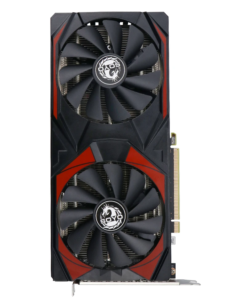 SOYO AMD Radeon RX 5700 8 GB Gaming-Grafikkarte, GDDR6-Speicher, 256 Bit, PCIE X16 4.0, Desktop-Computer-Grafikkarte, diskrete GPU für PC-Gaming, Video-Rendering, Multi-Screen-Ausgabe,