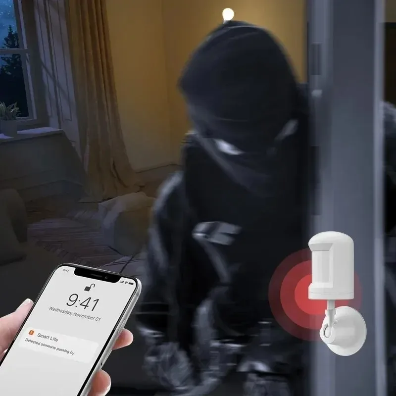 Tuya ZigBee Smart PIR Human Body Movement Motion Sensor Infrared Detector Wireless Remote Work With Alexa Google Voice