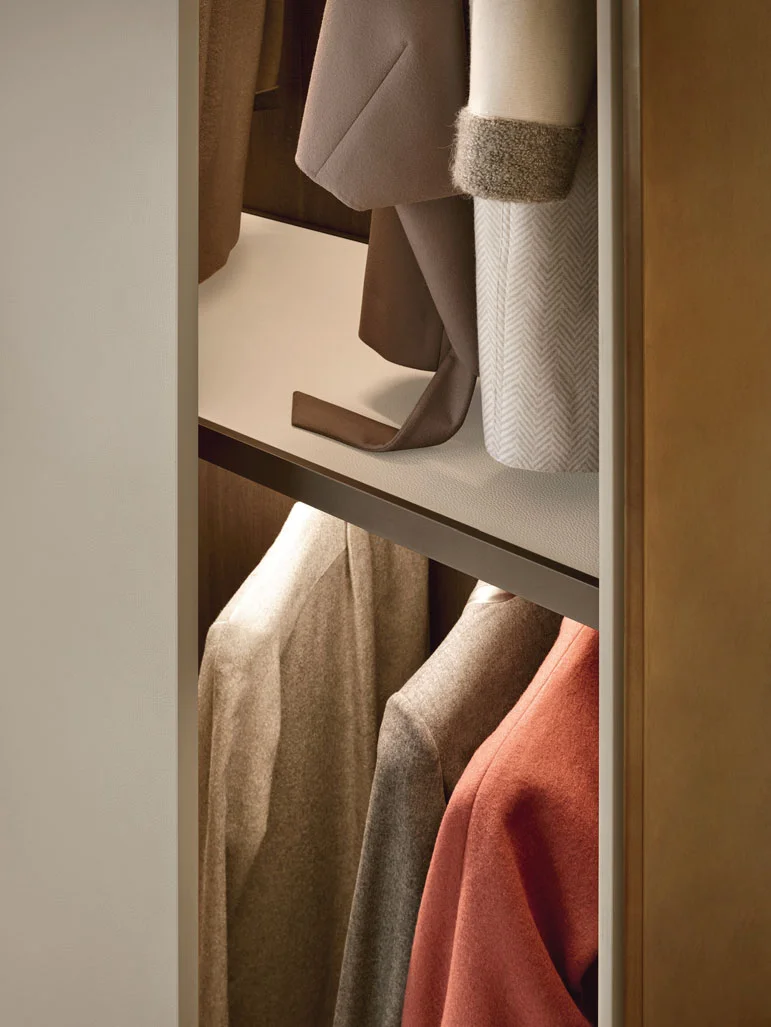 أنظمة خزانة المشي الحديثة الفاخرة المخصصة في خزانة الملابس تصميم خزائن مرحاض خشبية لخزانة الملابس المفتوحة #6