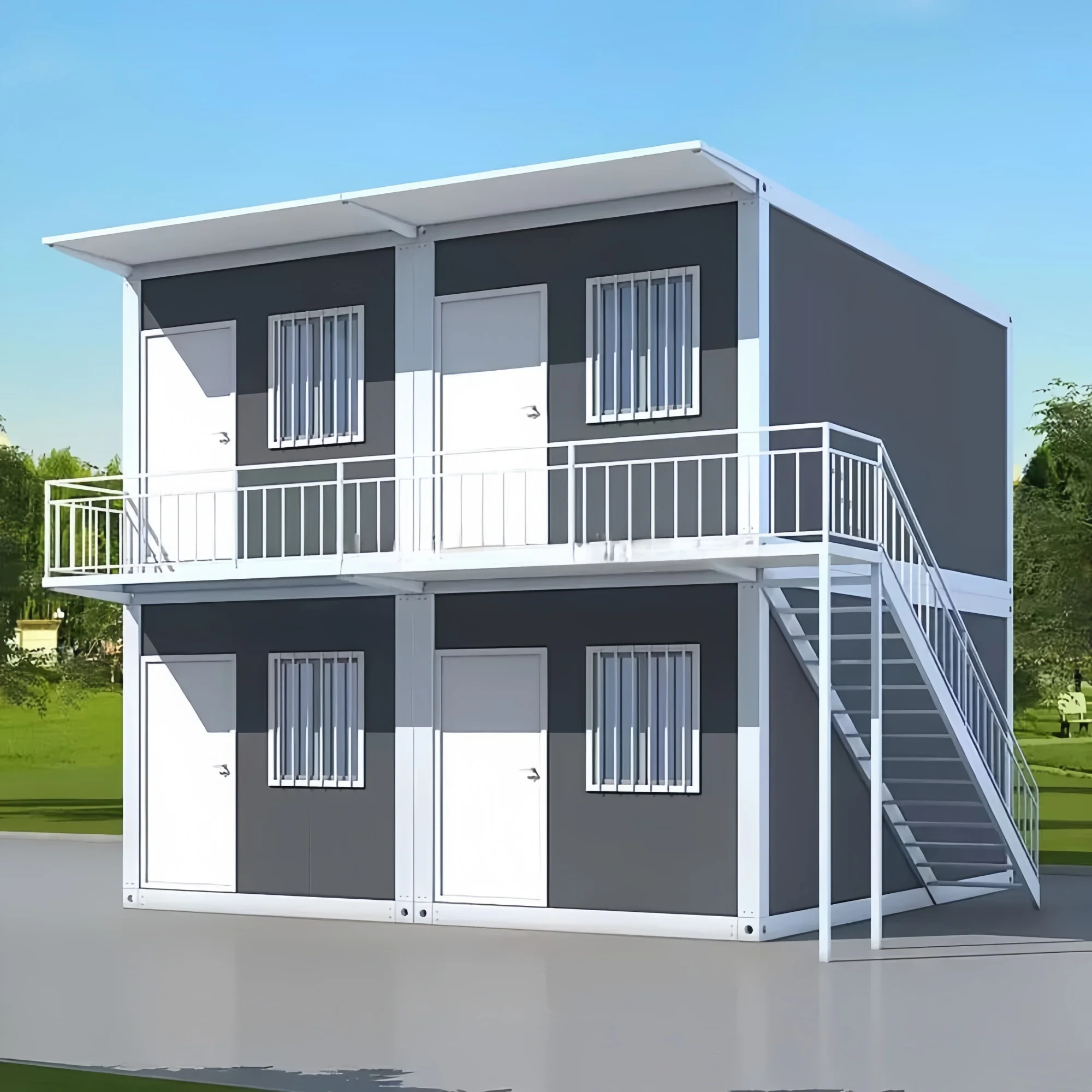 40FT توسيع وحدات الحاويات الجاهزة غرفة ساندويتش لوحة تقديم الطعام المطبخ المنزلي للاستخدام المنزل أو فيلا