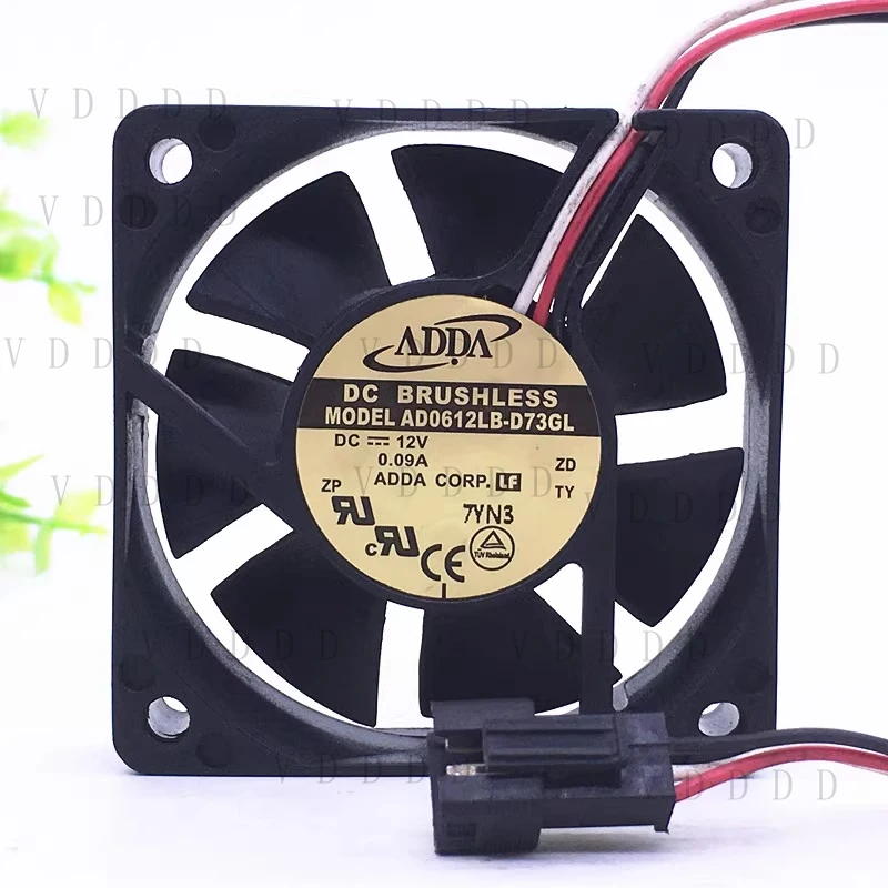 

LL FOR 1PCS ADDA AD0612LB-D73GL 6cm DC12V 0.09A 3-wire cooling fan 6015