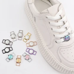 Gem Diamond Shoe Charms Shoelaces Charms Metal Buckle Shoelace Luxury Nebula Decorations Sneakers for AF1 Kits Shoes Accessories