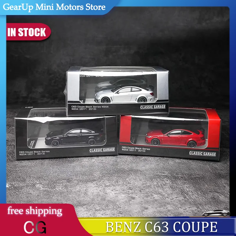 

New In Stock Cg 1:64 Benz C63 Amg Coupe Black Series Bs W204 2011-2013 Alloy Miniature Diecast Model Benz Sports Car Model Toys