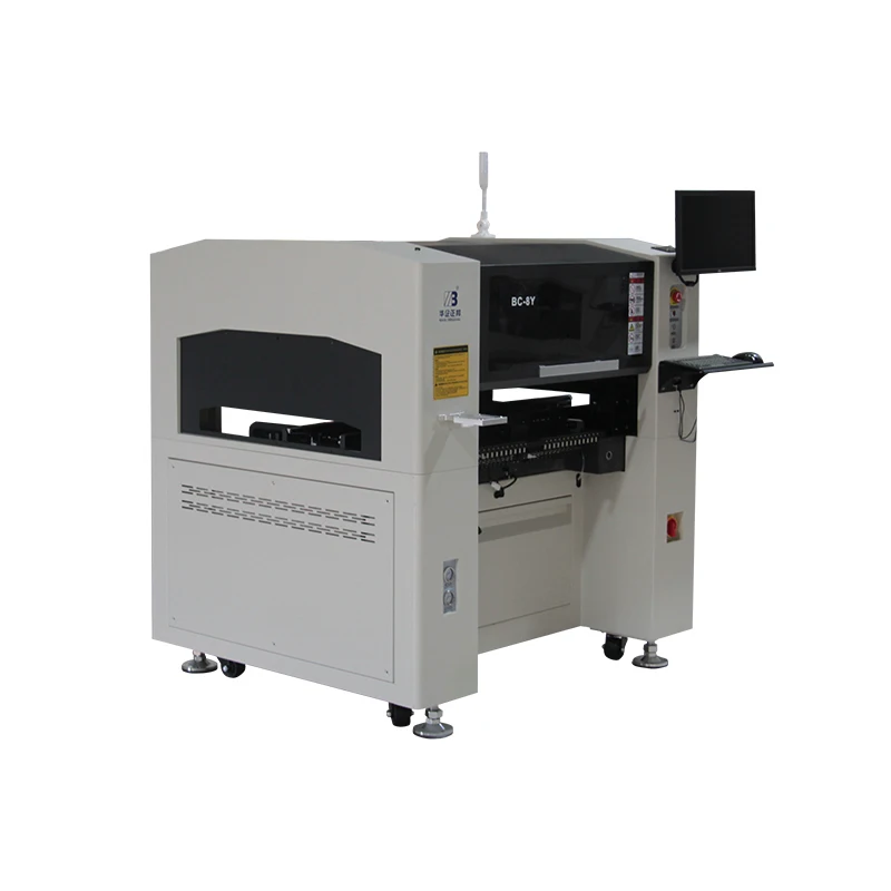 BC-8Y Macchina per la raccolta e il posizionamento di SMS a 8 teste completamente automatica Macchina per assemblaggio di circuiti stampati a visione verticale Macchina per la produzione di LED con fotocamera