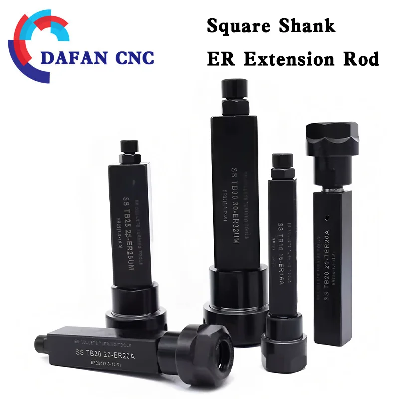 

SSTB1616/2020/2525 Квадратный удлинитель стойки инструмента ER и набор цанг для токарного станка, прецизионный зажим 16/20/25/32 мм