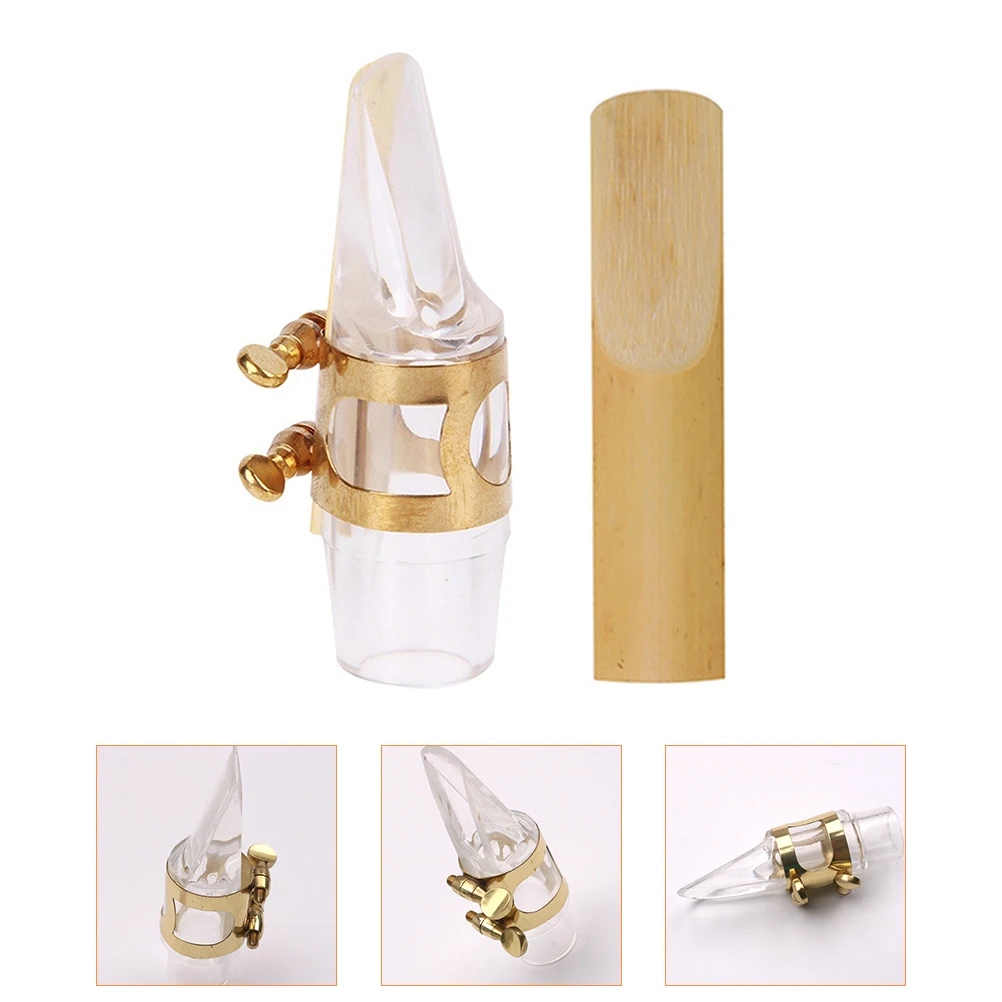 

1 Set Alto Mouthpiece Kit Reed Ligature Lightweight Portable Replacement Parts For Alto Sax Accessories Saxophone Supplies Sax