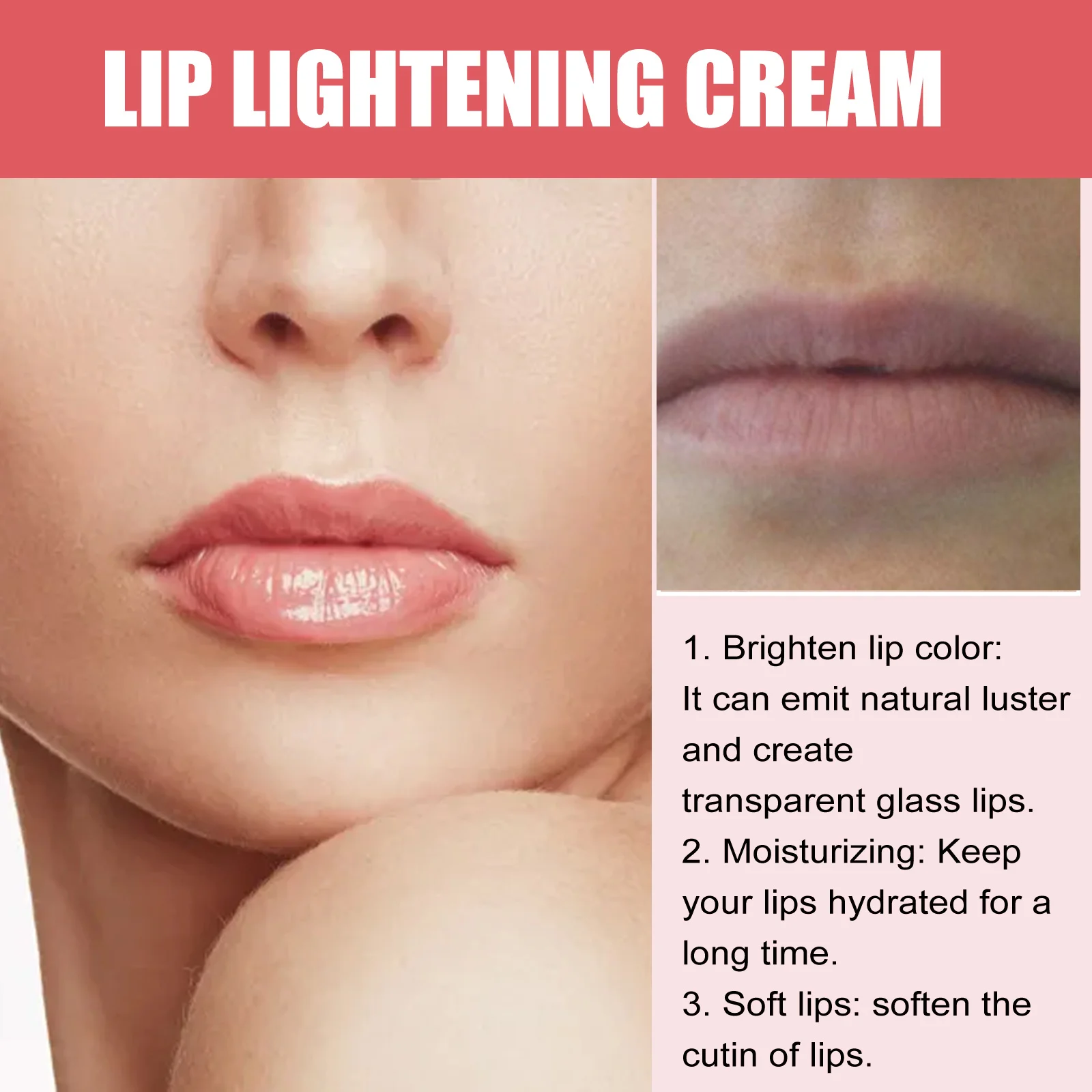 Moisturizing Lip Balm Fade Lip Lines Long Lasting Anti-cracking Moisturizing Lighting Brightening Lipstick Long-Lasting Lip Care