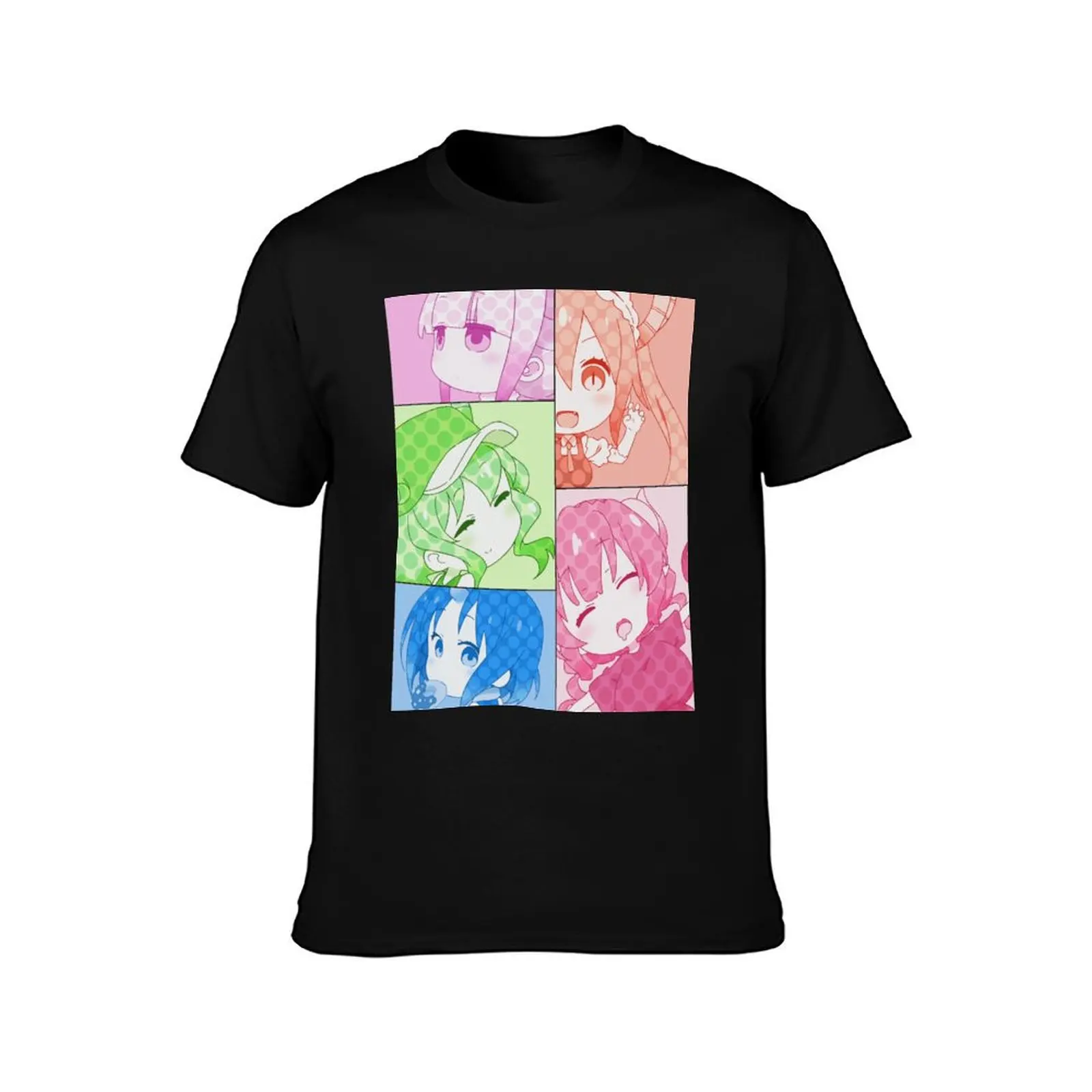 Tohru ilulu Kanna Lucoa Elma Dragon Maid Comic Style T-Shirt funny t shirts dark humor man t shirt designer T-Shirt