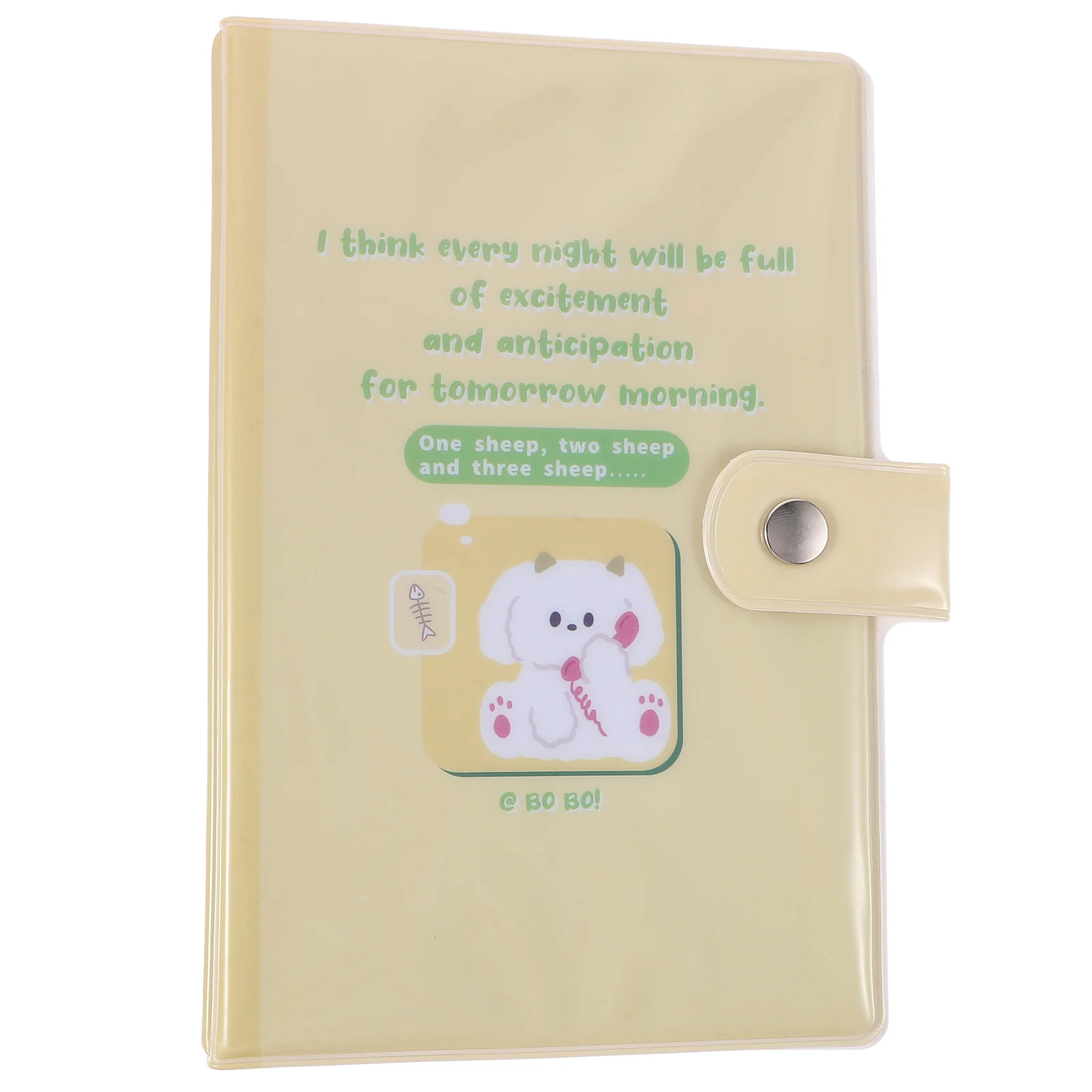 Binders Cartoon Loose-leaf PVC Storage Album 3-inch Photo A5a6 Cute (a5 #Dream Blue) Clips Notebook Cover Ring Three