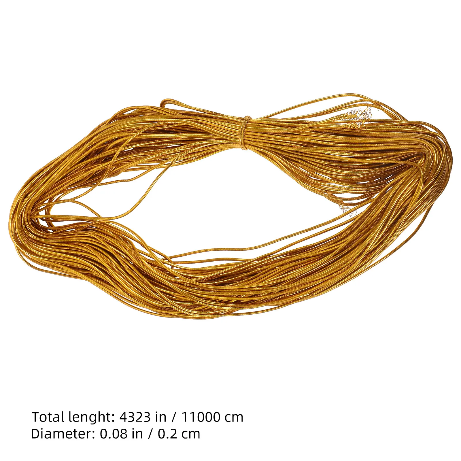 Elastic Cord Gift Tag String Roll for DIY Craft Lanyard Making Handmade Wrapping Jewelry Braiding Portable Colorful Decorative