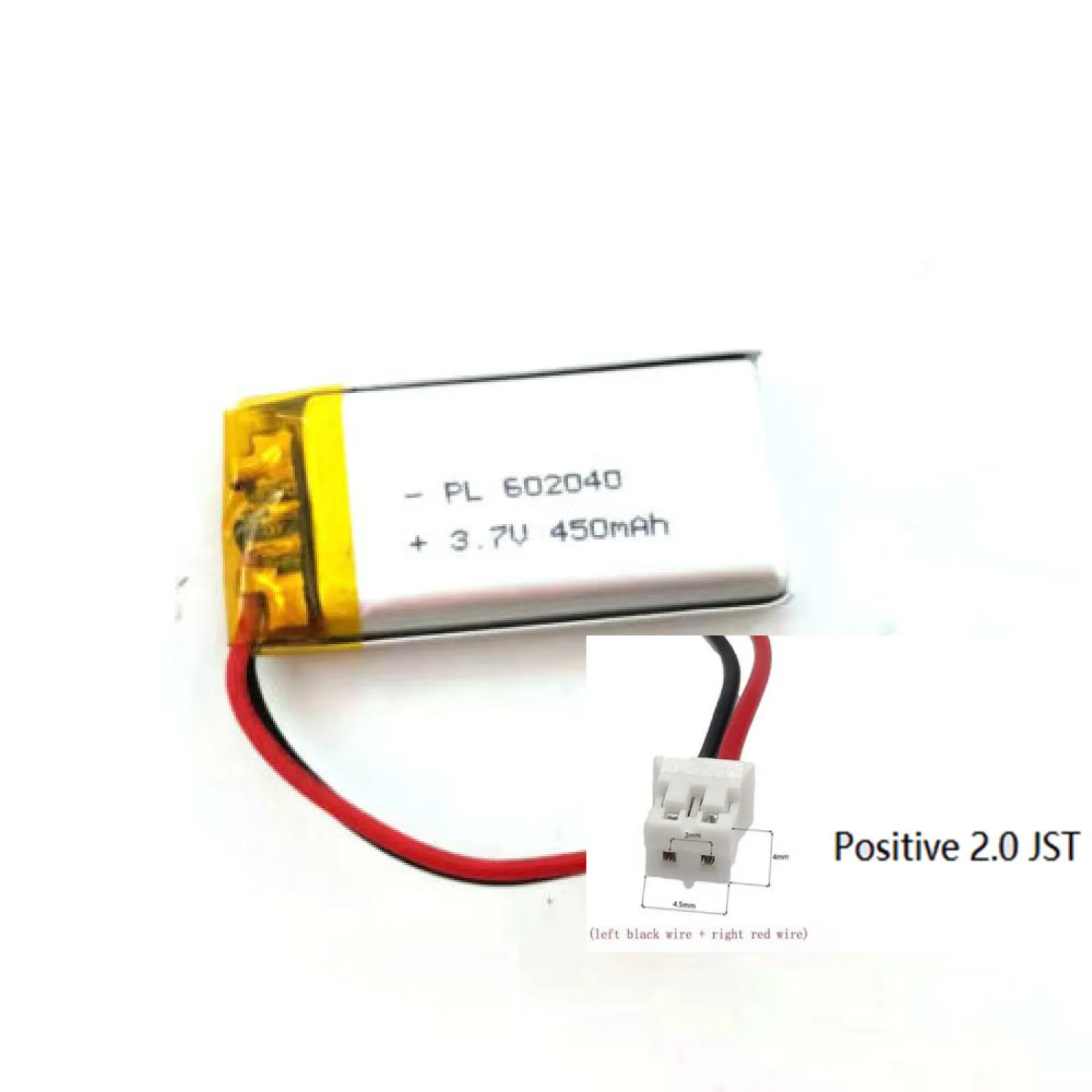 1pcs 3.7 V 450 mAh 602040 Lithium Polymer Ion Battery Laptop GPS MP3 Camera Power Bank Charging Treasure Power Tablet