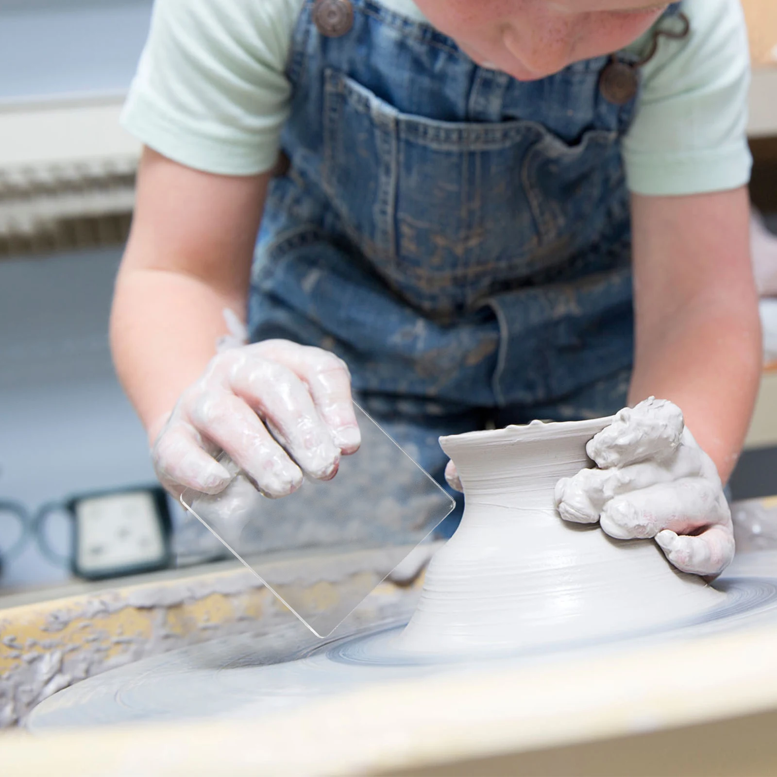 

3Pcs Acrylic Clay Press Board Polymer Clay Cutter Tool Clear Rectangle Sheet Rolling Pin Sculpting Craft Shaping Modeling