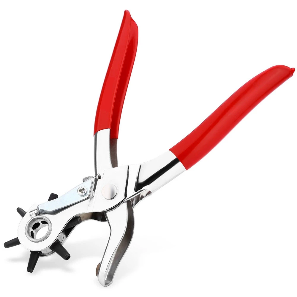 Multi-function Portable Puncher Heavy Duty Leather Belt watch strap Hole Punch Hand Pliers Belt Holes Punches NW-112