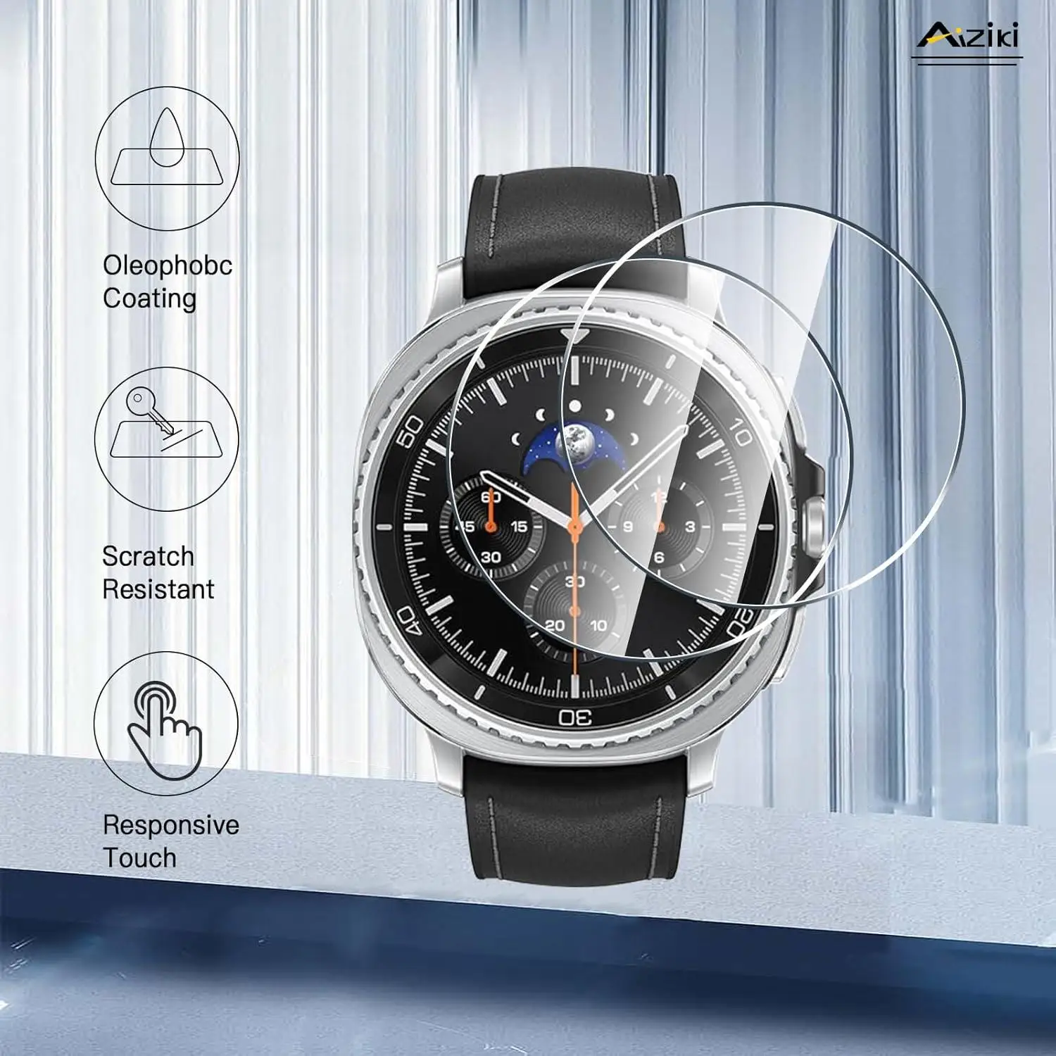 الزجاج المقسى لساعة سامسونج جالاكسي 8 الكلاسيكية 46 مللي متر 44 مللي متر 40 مللي متر اكسسوارات HD فيلم هيدروليكي جالاكسي ساعة 8 واقي للشاشة #5