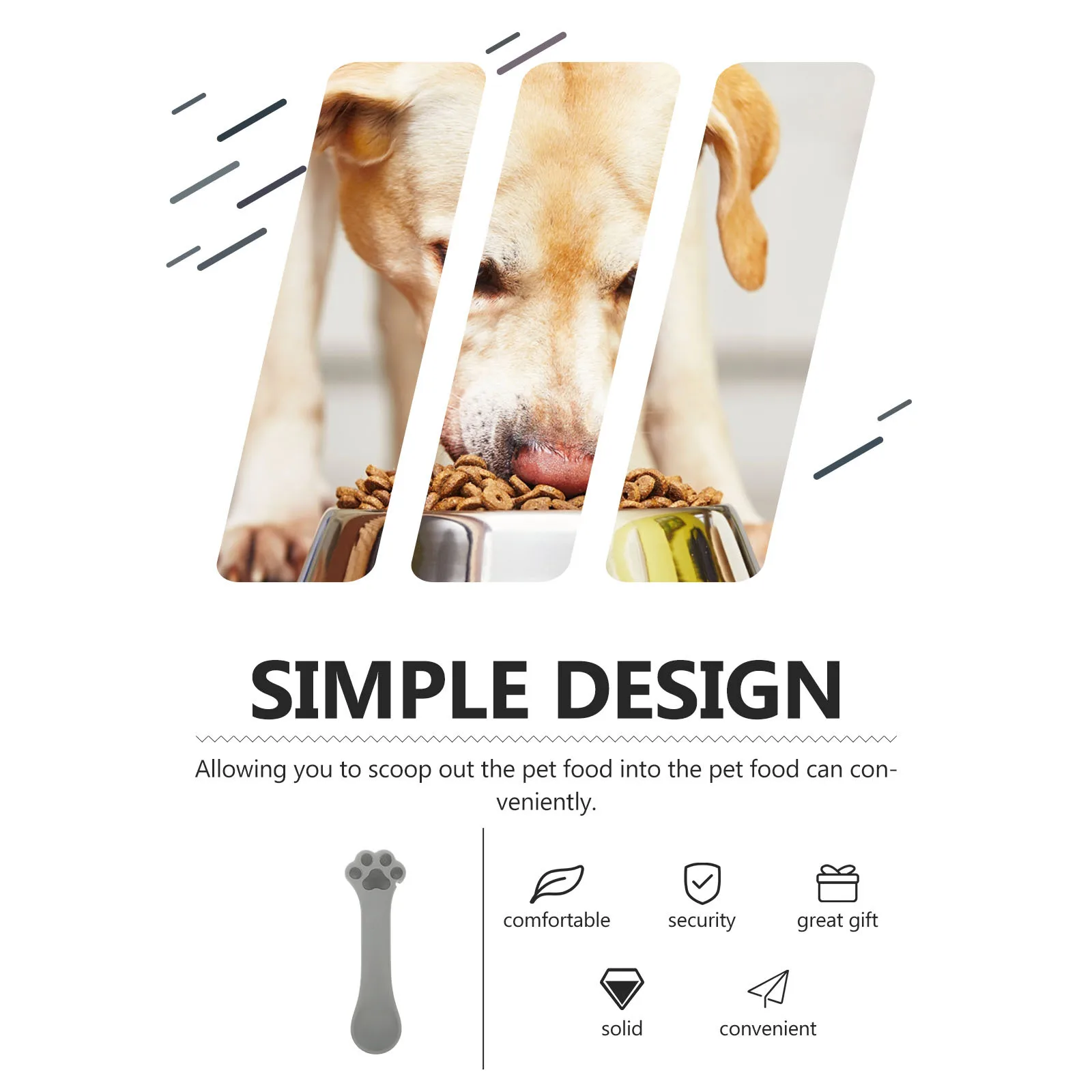 

Silicone Cat Food Spoon Manual Can Opener Multifunctional Pet Mixing Scoop Effortless Lid Lifter Reaches Corners