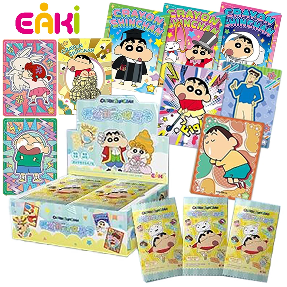 

EAKI Genuine Crayon Shin-chan Collection Card Japanese Funny Anime Cute Protagonist Nowara Shinnosuke Limited Cards Gifts Toys