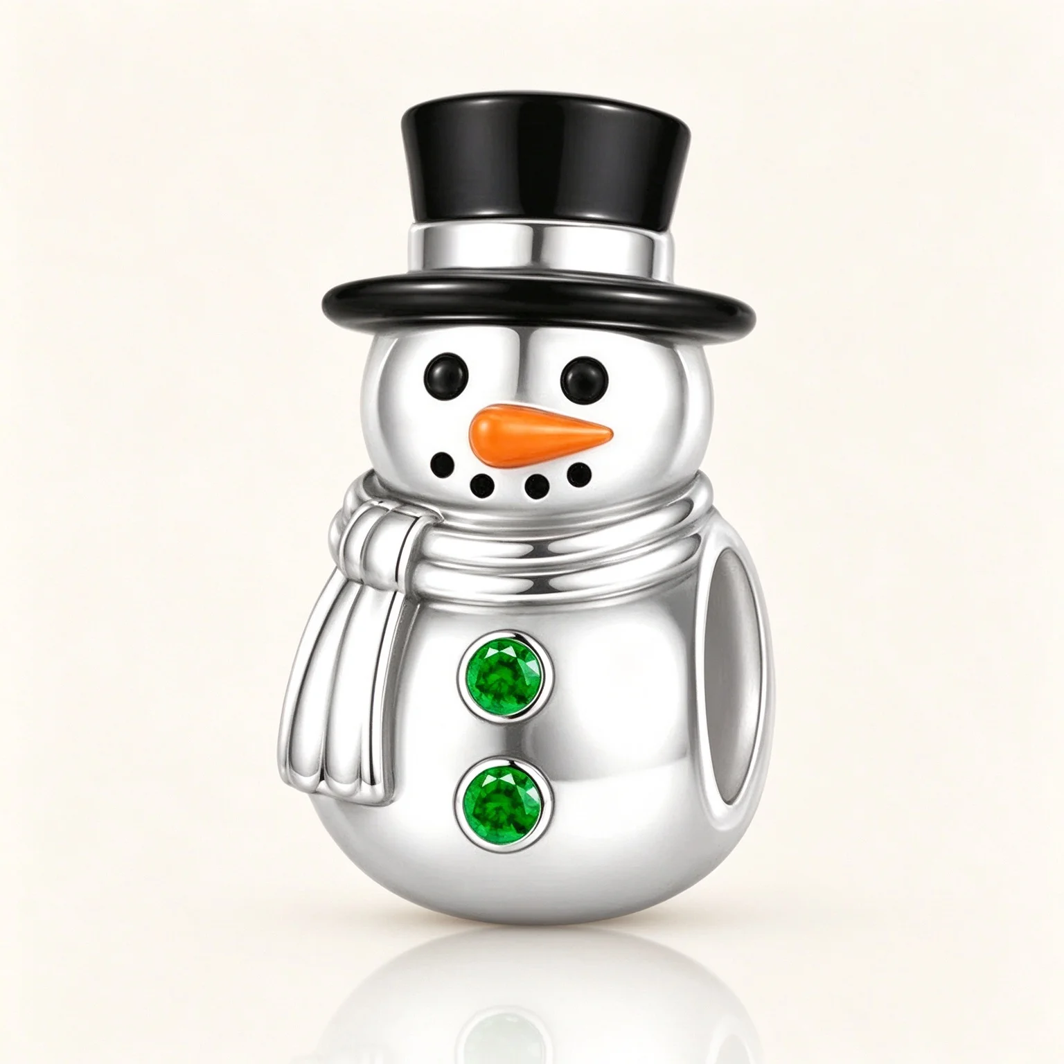 Festival Pan Charms Snowman Beads Fit Original Bracelet Jewelry DIY Christmas Winter Graduation Birthday Party Guardian Gift Her