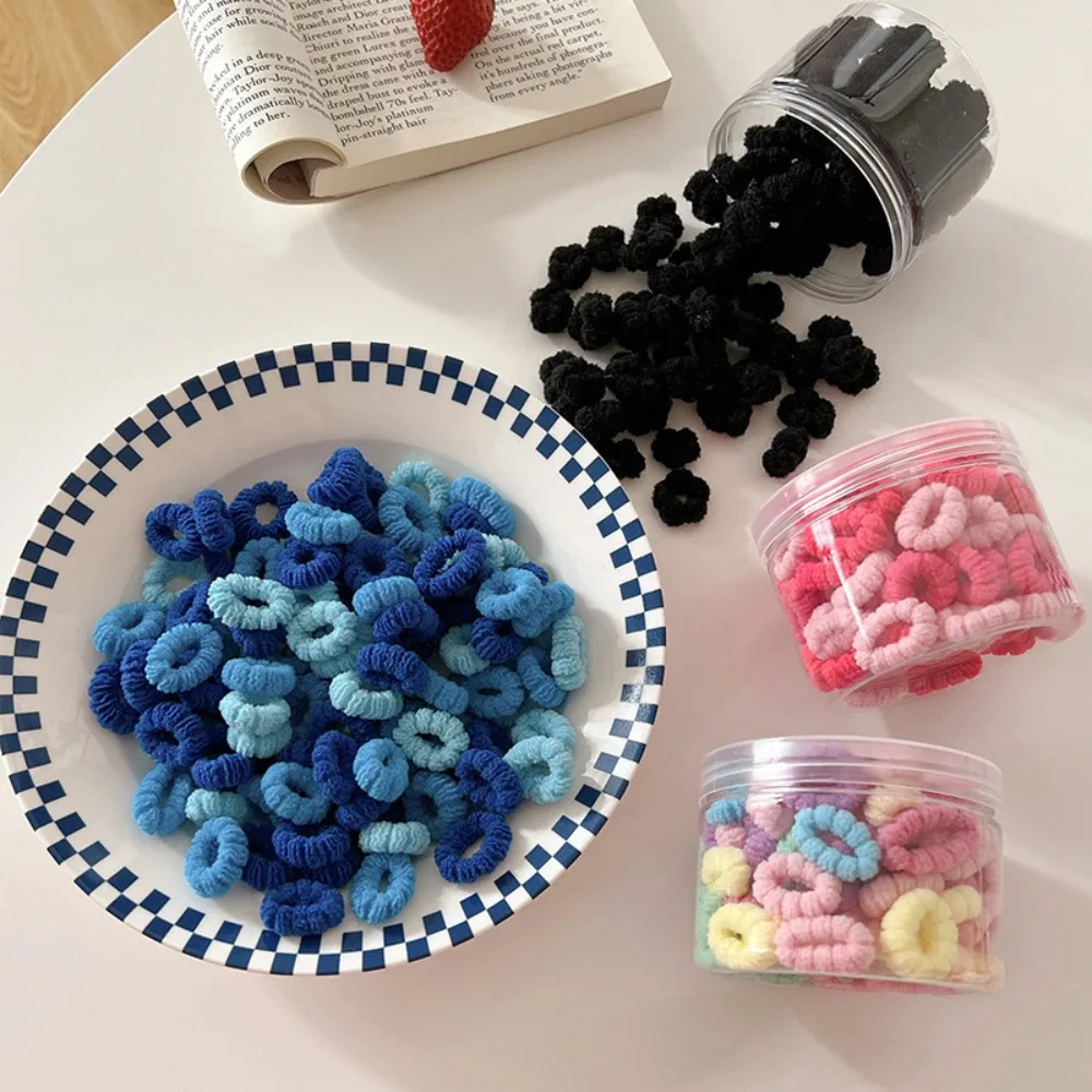 

500pcs Seamless Basic Hair Rope Set High Elastic Korean Style Rubber Band Ponytail Holder Hair Accessories Colorful Hair Tie