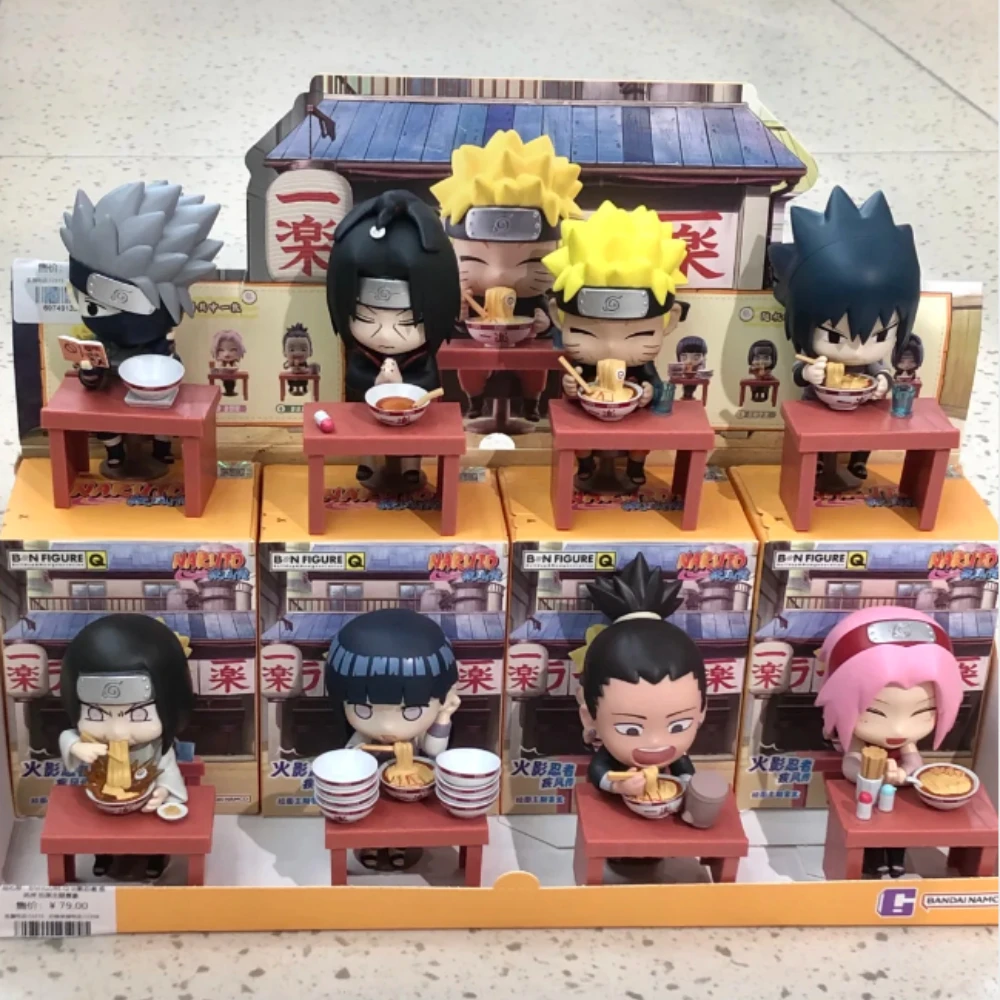 

Bandai Naruto Ramen Theme Series слепая коробка милая загадочная коробка фигурка аниме кукла сумка-сюрприз Kawaii коллекция модель подарки