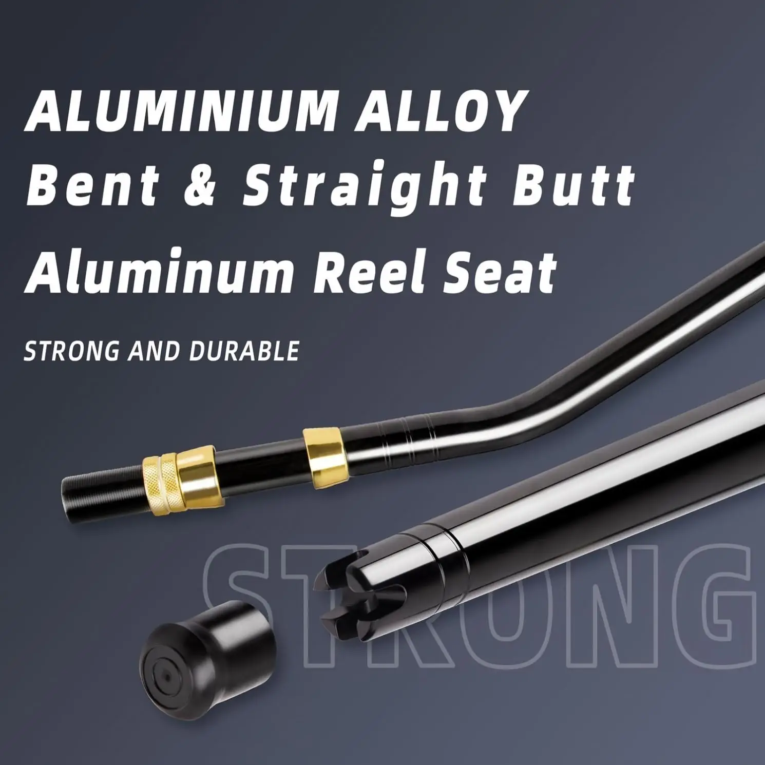 Heavy-duty 130-pound large sea fishing rod, high-quality saltwater deep-sea tuna fishing trolling rod