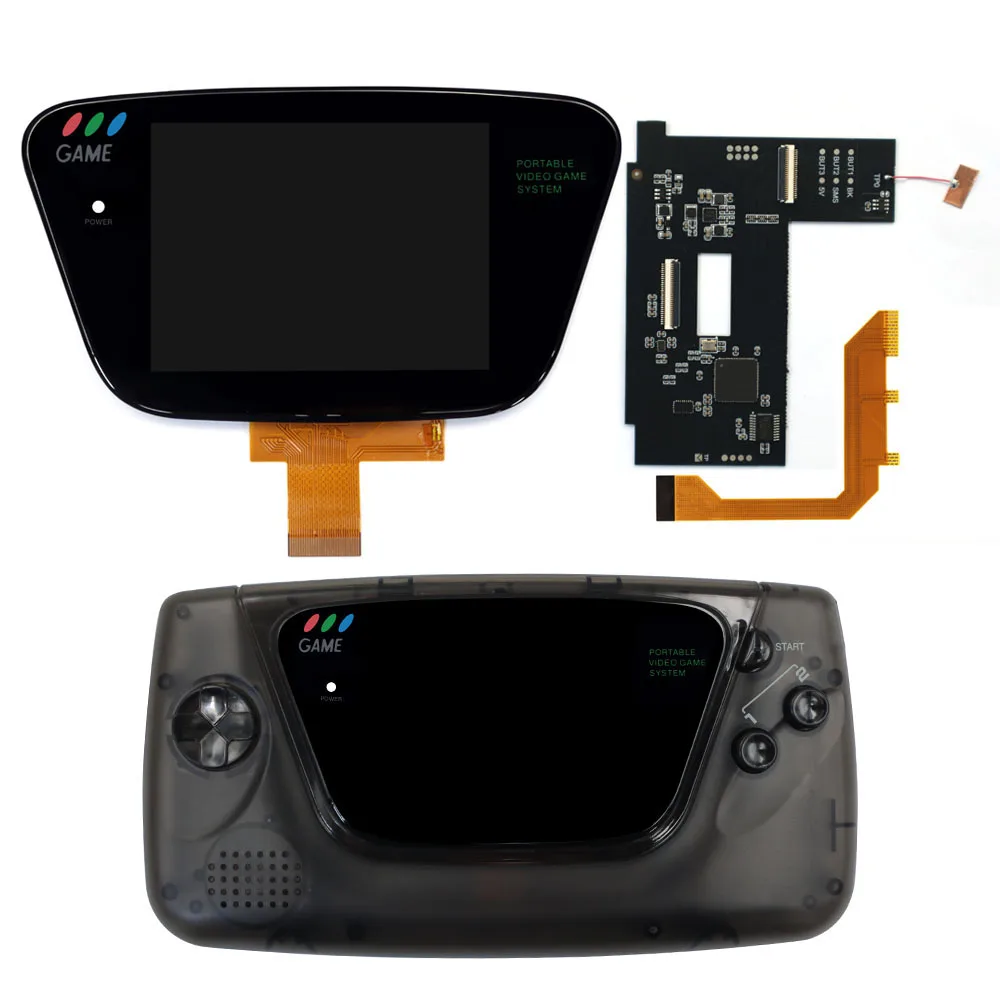 

Для Sega GG ЖК-дисплей с ламинированием HD 640*480 IPS Большой ламинированный ЖК-экран Для SEGA Game Gear Game Корпус корпуса