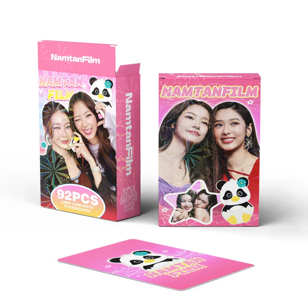 92Pcs/Set NamtanFilm Thai GL CP Lomo Cards Pack 60 Portrait Photo 32 Decor Stickers Actress Fan Collection Gift