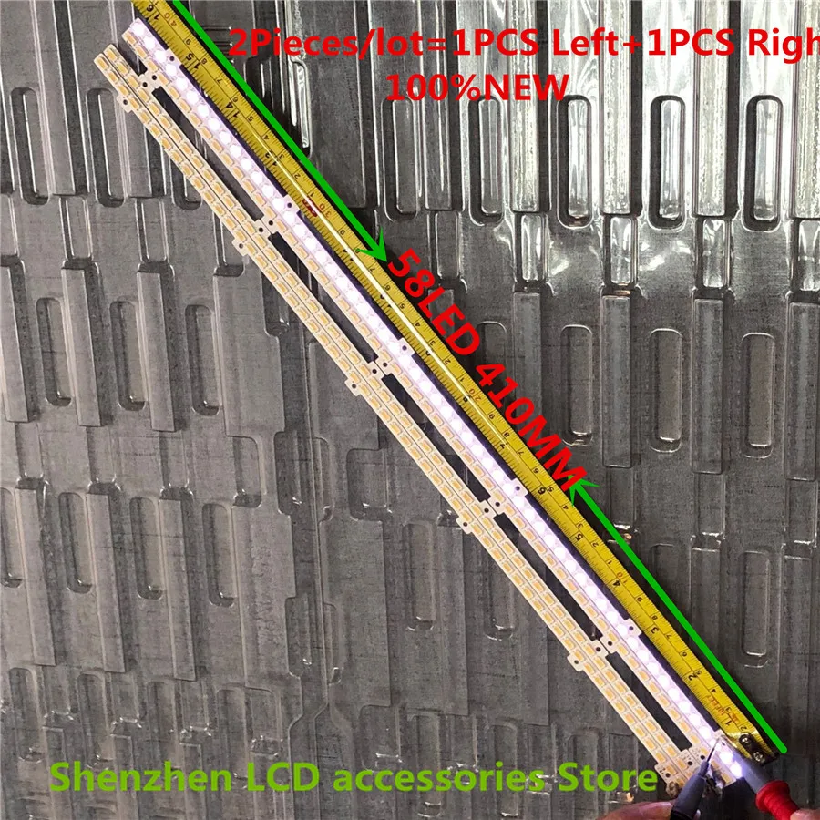   شريط إضاءة خلفي LED للتلفزيون 40 بوصة 2011SVS40-FHD-5K6K-LEFT 2011SVS40-FHD-5K6K-RIGHT 410 مللي متر 58 المصابيح 100% جديد