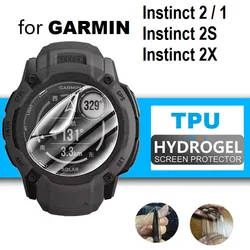 Protector de pantalla suave de hidrogel para reloj inteligente Garmin Instinct 2X, Instinct 2, Instinct 2S, película protectora transparente HD, 10 piezas