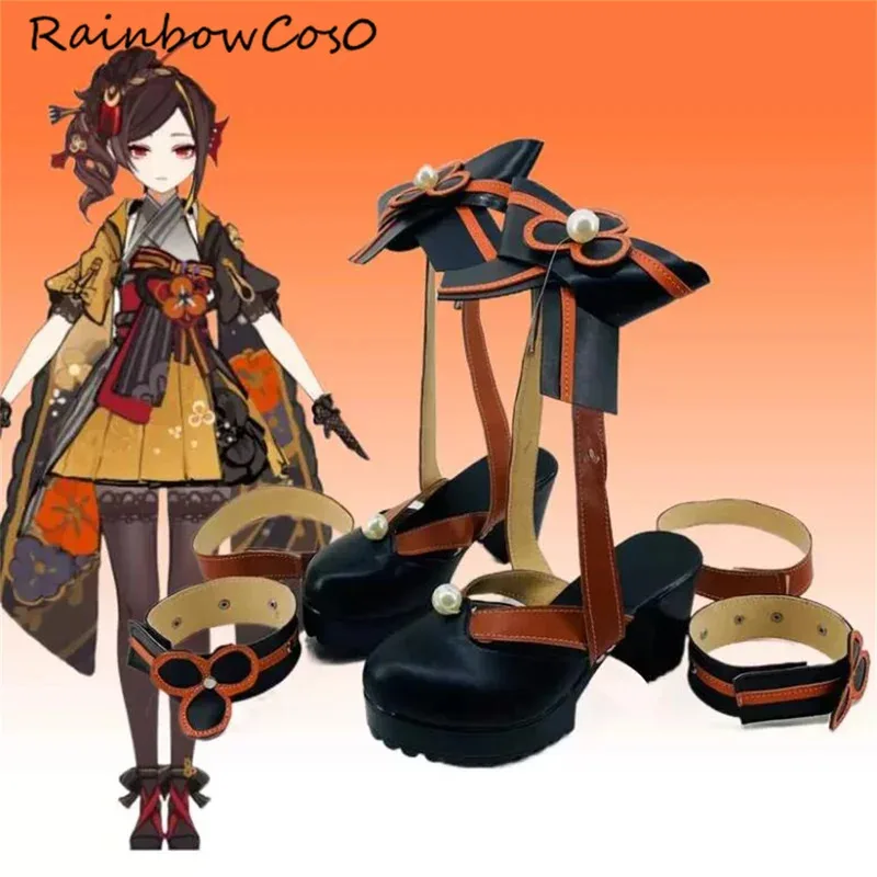 

Chiori Genshin Impact Обувь для косплея Сапоги Игра Аниме Вечеринка Хэллоуин Рождество РадугаCos0W3902