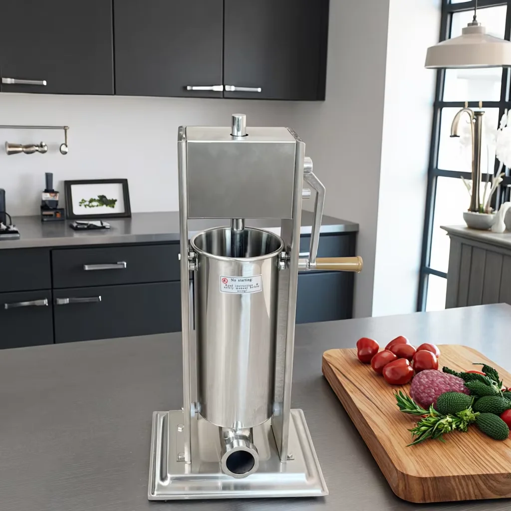Stainless Steel Sausage Maker 11LBS/5L Capacity Adjustable Homemade Sausage Machine Factory Outlet