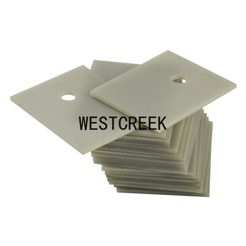 WESTCREEK 10pcs Aluminium Nitride Ceramic Substrate Thermal Conductive Insulating Ceramic TO-220/247/264/3P/3 Aluminium Nitride