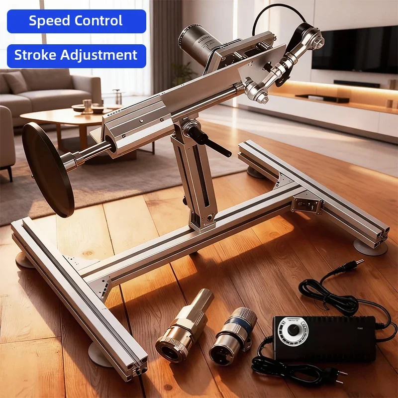 Adjustable Telescopic Linear Actuator 6-20cm 3-15cm Stroke with Bracket 3XLR Connector Suction Cup 130RPM/230RPM Power 110V-240V