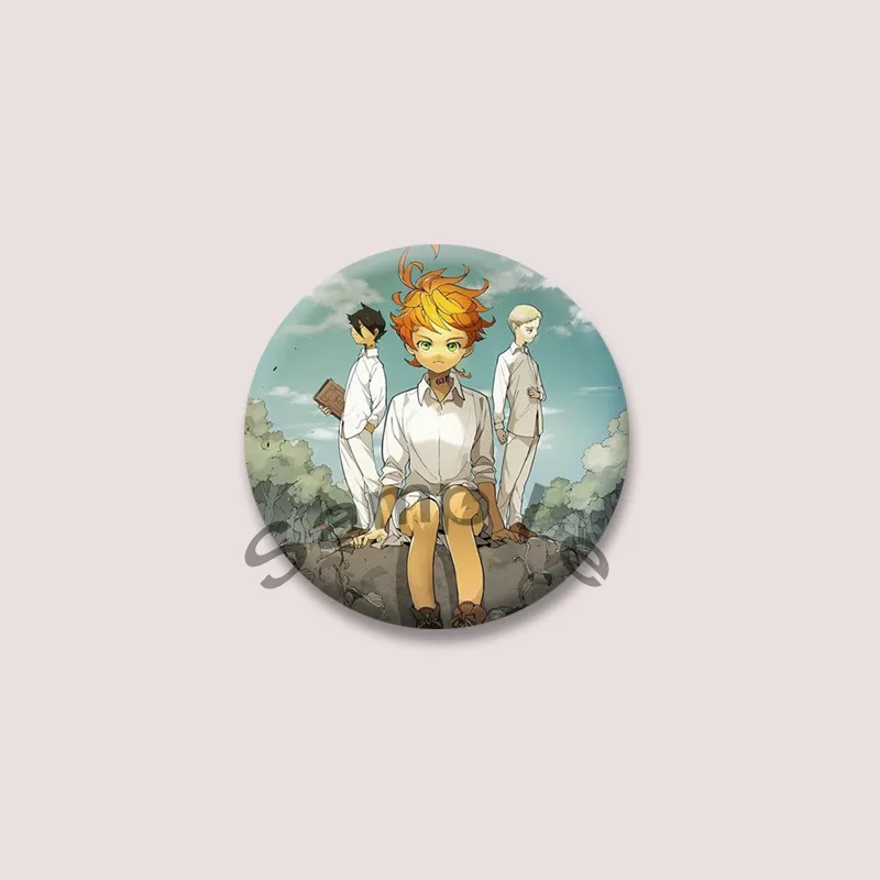 وعد نيفرلاند أنيمي التلبيب بروش دبابيس لحقيبة الظهر الملابس قبعة اكسسوارات لطيف الكرتون تأثيري شارة الاطفال اللعب هدية