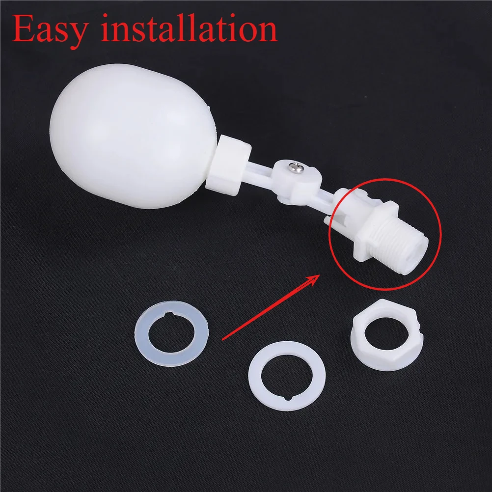 1pc Adjustable Mini Plastic Float Valve Ball Aquarium Control Safety Check Switch for Water Tower Tank