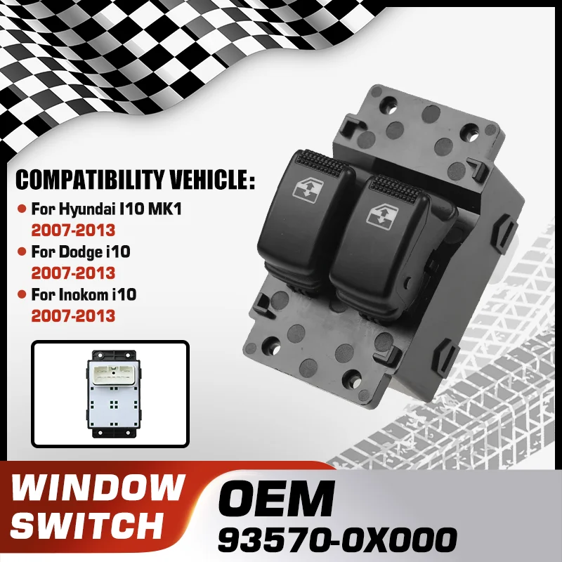 ΠΠ»Ρ Hyundai I10 Dodge i10 Inokom i10 2007 2008 2009 2010 2011 2012 2013 ΠΠ½ΠΎΠΏΠΊΠ° Π²ΠΊΠ»ΡΡΠ΅Π½ΠΈΡ ΡΠΏΡΠ°Π²Π»Π΅Π½ΠΈΡ ΡΡΠ΅ΠΊΠ»ΠΎΠΏΠΎΠ΄ΡΠ΅ΠΌΠ½ΠΈΠΊΠΎΠΌ Π°Π²ΡΠΎΠΌΠΎΠ±ΠΈΠ»Ρ 11 ΠΊΠΎΠ½ΡΠ°ΠΊΡΠΎΠ² ΠΠ»Ρ Hyundai I10 Dodge i10 Inokom i10 2007 2008 2009 2010 2011 2012 2013 ΠΠ½ΠΎΠΏΠΊΠ° Π²ΠΊΠ»ΡΡΠ΅Π½ΠΈΡ ΡΠΏΡΠ°Π²Π»Π΅Π½ΠΈΡ ΡΡΠ΅ΠΊΠ»ΠΎΠΏΠΎΠ΄ΡΠ΅ΠΌΠ½ΠΈΠΊΠΎΠΌ Π°Π²ΡΠΎΠΌΠΎΠ±ΠΈΠ»Ρ 11 ΠΊΠΎΠ½ΡΠ°ΠΊΡΠΎΠ²