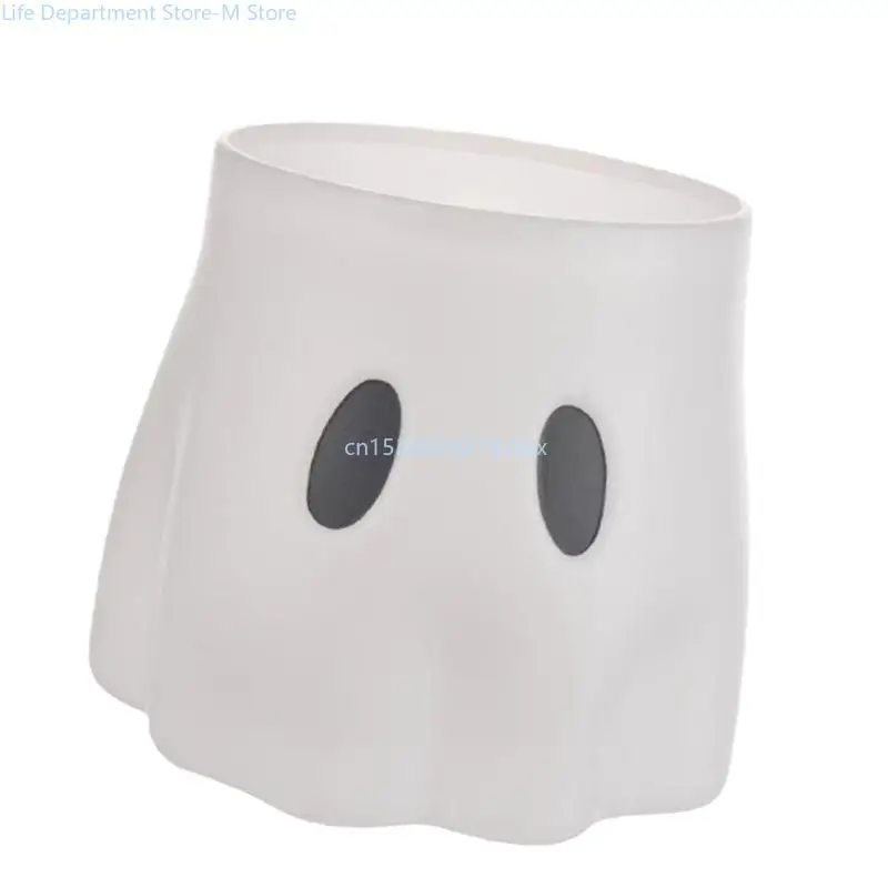 Double Use Ghosting Bucket Vases Planter Pots for Halloween Holiday, Adorable Indoor Outdoor Seasonal Party Decoration