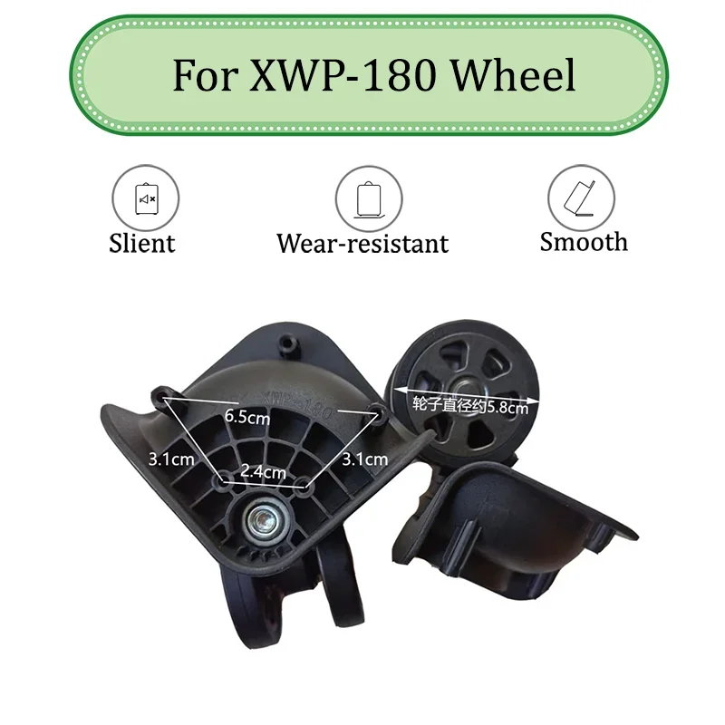 

For XWP180 Universal Wheel Replace The Luggage With Quiet Wear-resistant Push-pull Smooth Shock Absorption Replacement Accessory