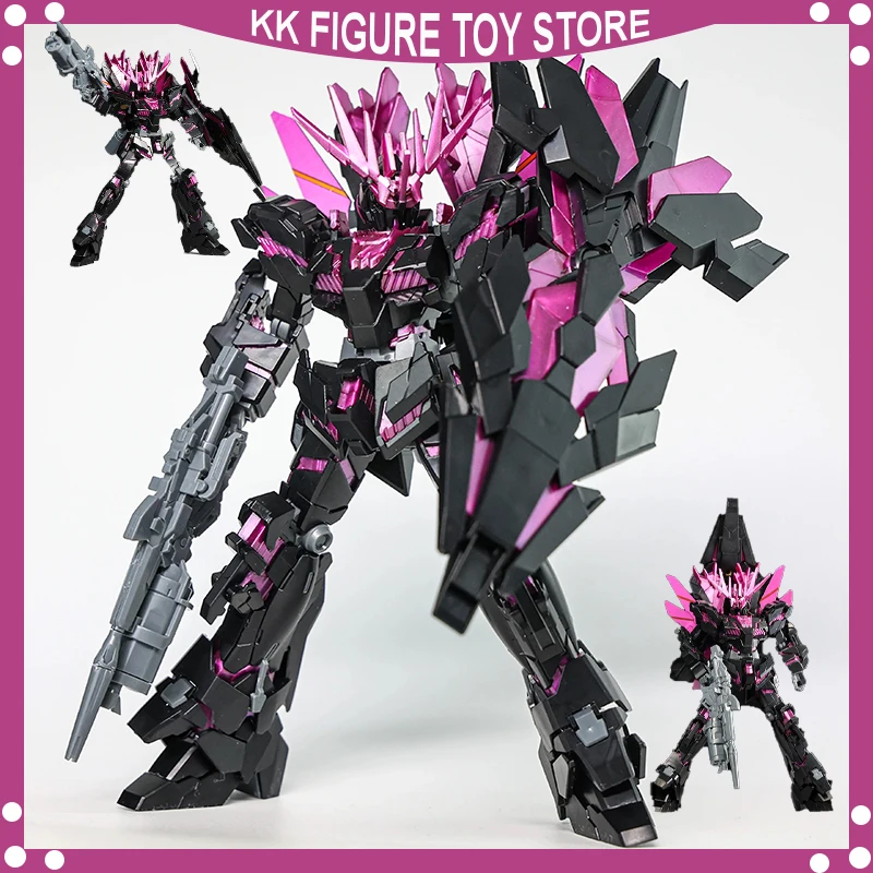 XINGDONG HG 1/144 BANSHEE Norn Unicorn 02 Phenex Black Purple Color Assembly Model Kit Action Figures Plastic Model robot Toy