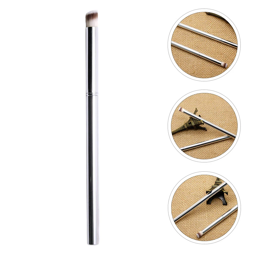 3-delige kunstborstelset roestvrijstalen handgreep nylon haar wasbare manicure gereedschapsset voor doe-het-zelf nagelontwerp nagelschoonheidsbenodigdheden