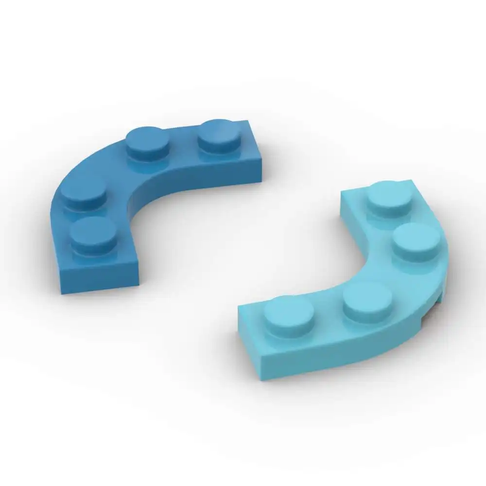 

MOC 10 шт. часть кирпича 68568 круглый 2x2 угол 3x3 набор строительных блоков изогнутый вырез головоломка из частиц развивающая игрушка подарок для детей