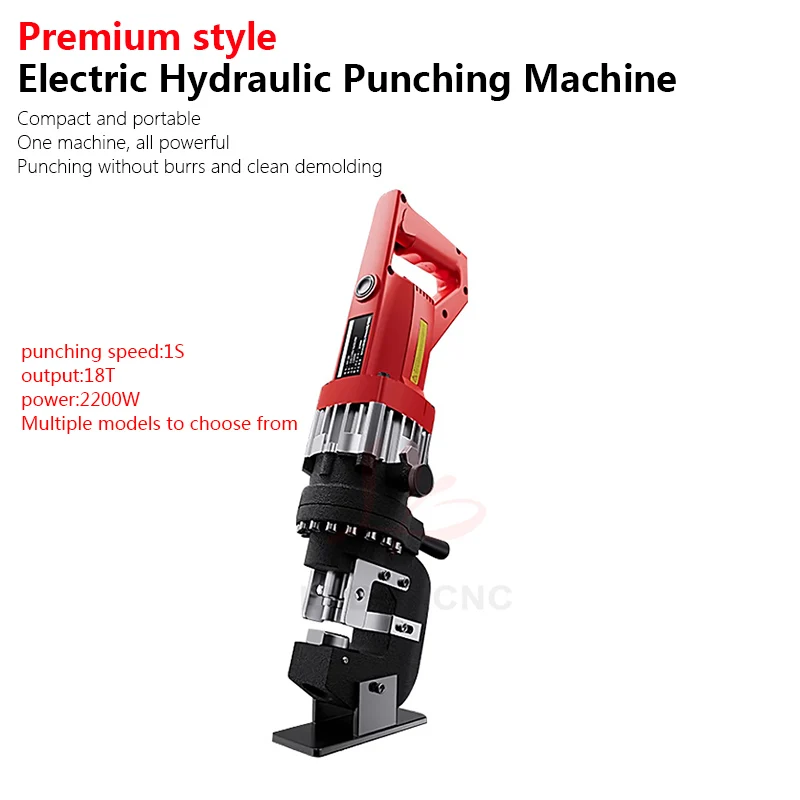 Electric Hydraulic Punching Machine Angle Iron Angle Steel Small Channel Steel Stainless Steel Photovoltaic Punching Artifact