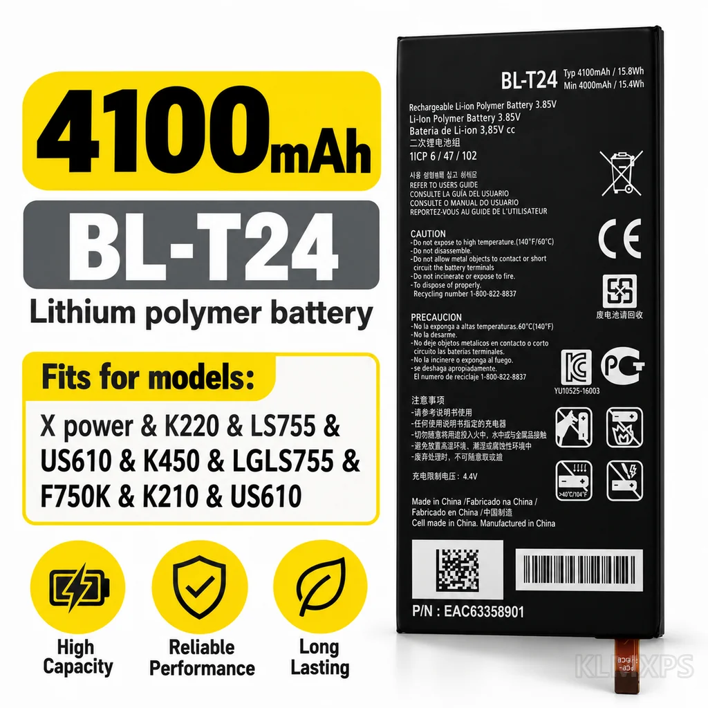 BL-T24 BLT24 Replacement Battery for LG X Power K220, LS755, US610, K450, K210 and F750K Models