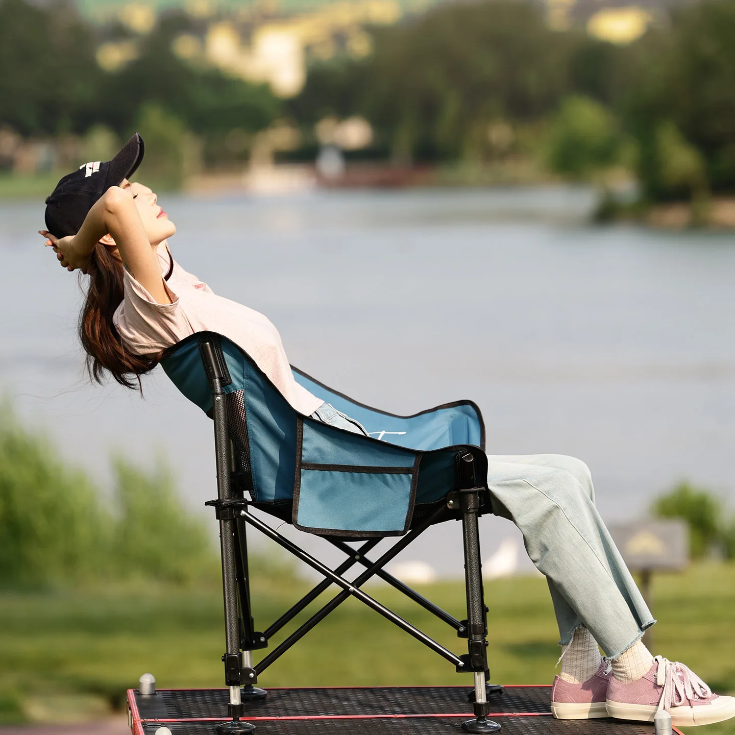 

Складной стул Moon Chair Регулируемый стул для рыбалки Многофункциональный вездеходный стул