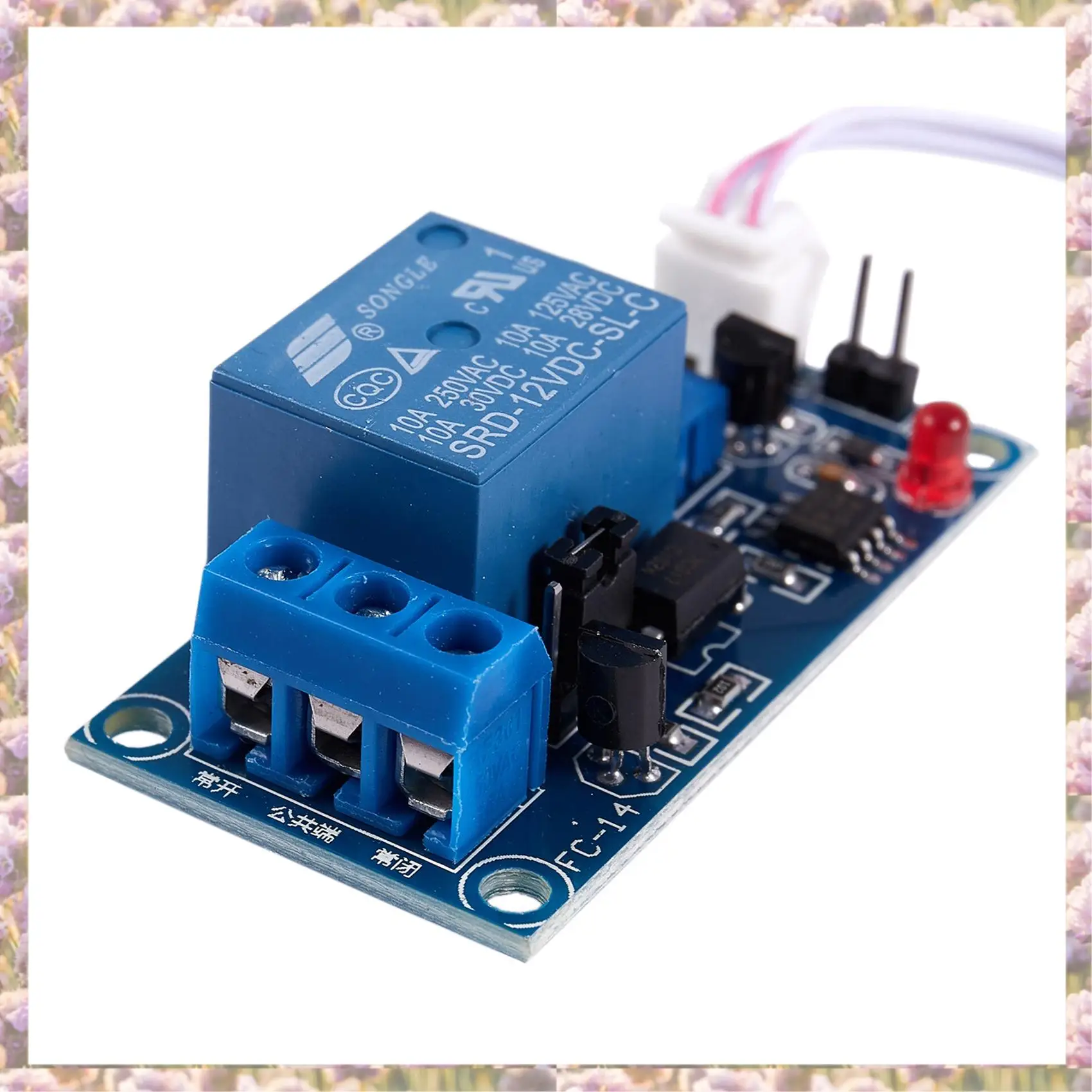 2025 New-2X DC 12V Photoelectric Switch Sensor Relay Module 50Mmx25mm W 2 Cable