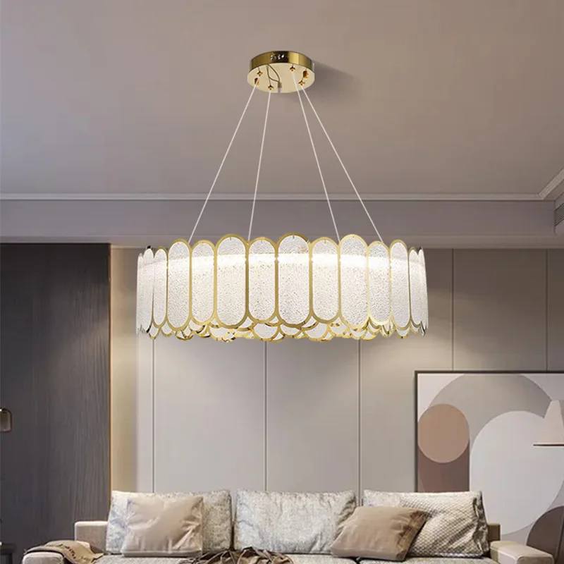 

Glass Ceiling chandelier 2022 new trend,gold Modern suspension lustre Chandeliers for dining room,Lighting for home