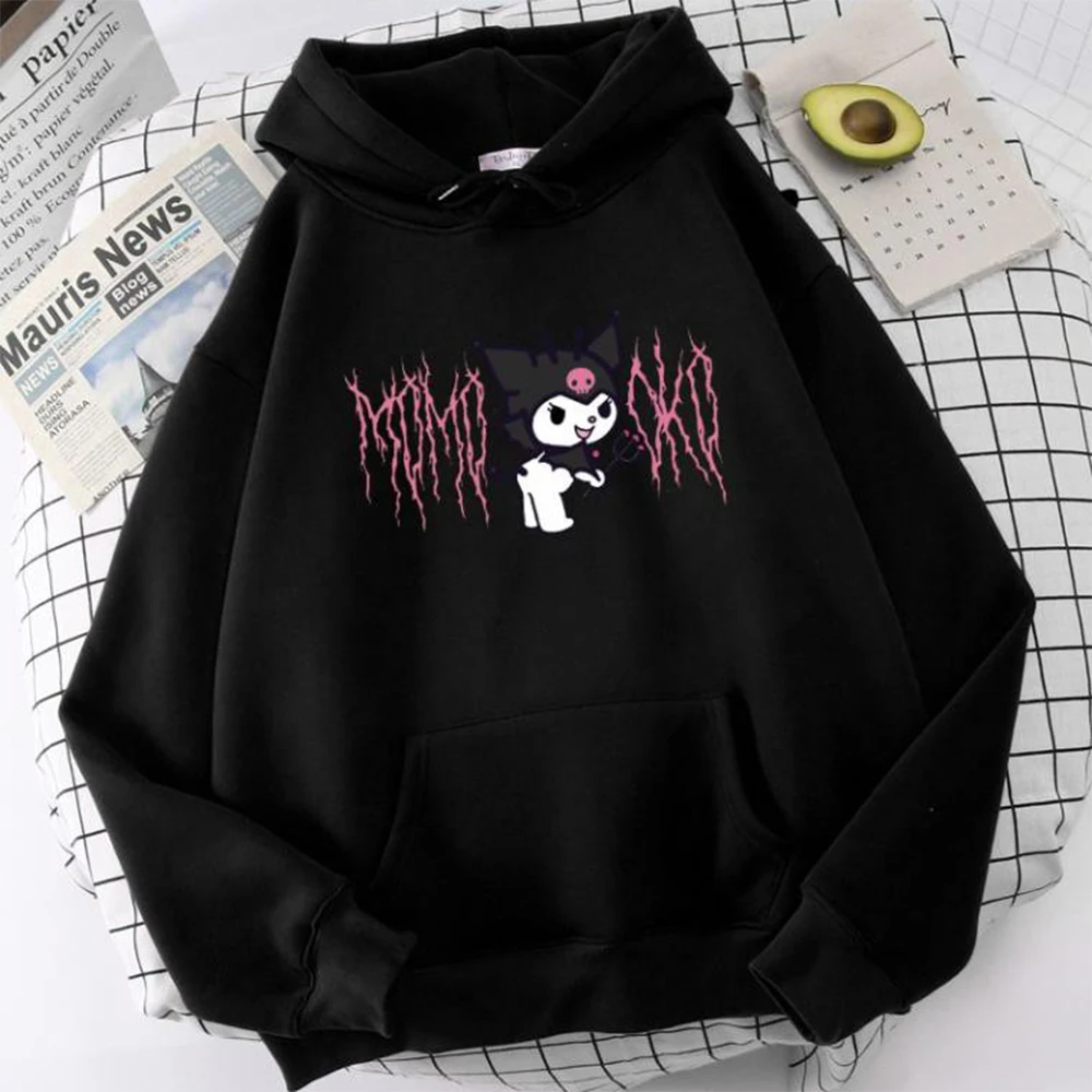 2024 New Cartoon Cute and Fun Printed Kuromi Hoodie Hello Kitty Hoodie Unisex Hoodie